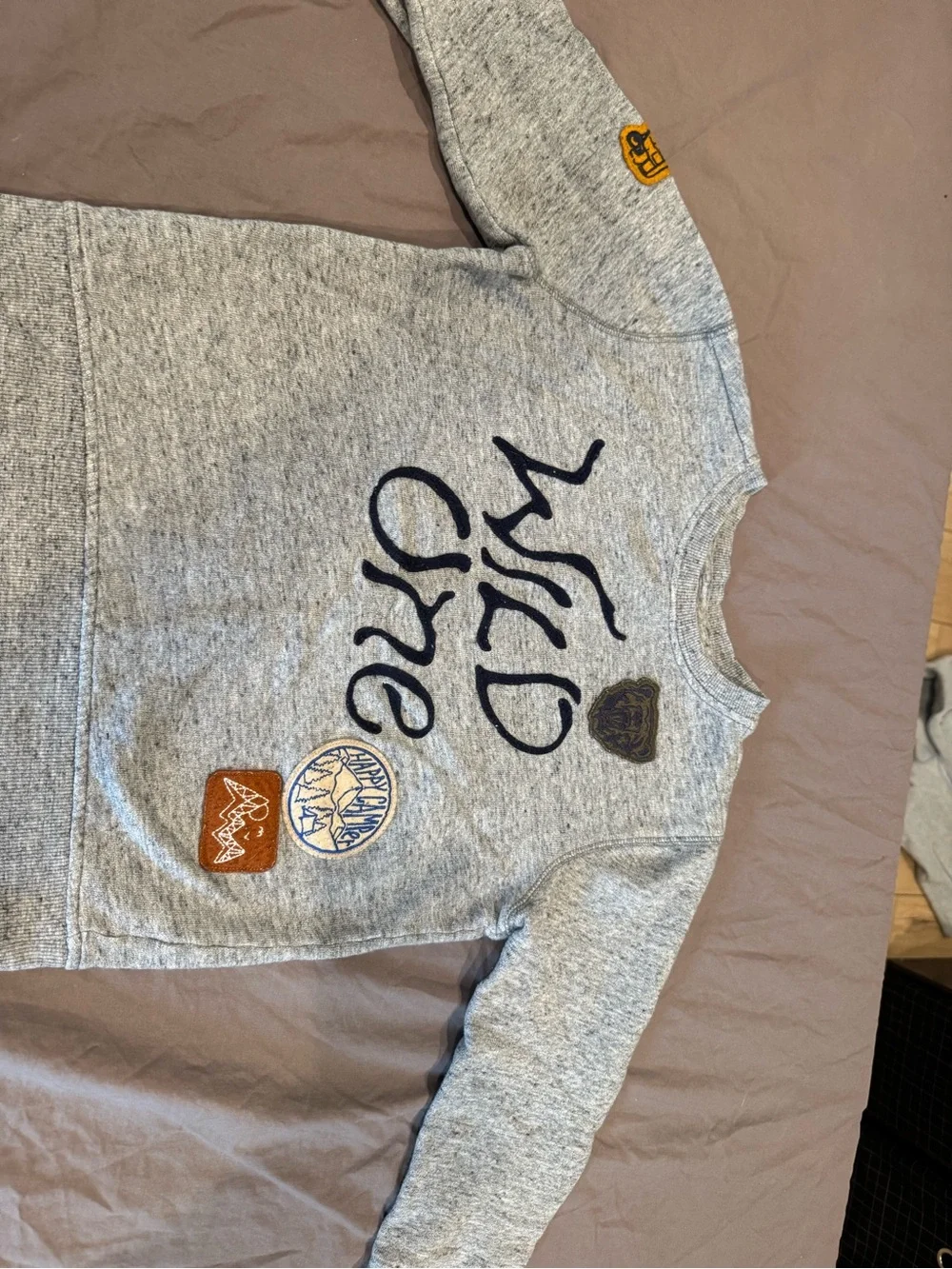 Gray Patch Detail Sweatshirt Gymboree